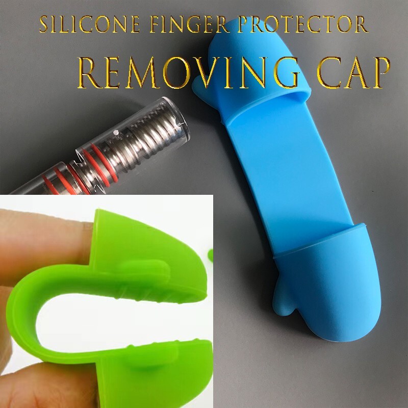 Vaphit ss rod (load/remove screen) with silicone heatproof protector and brush