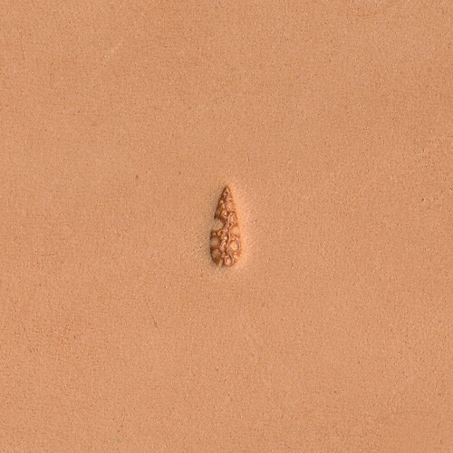 Matting Pebble Texture Teardrop M886 Leather Stamp