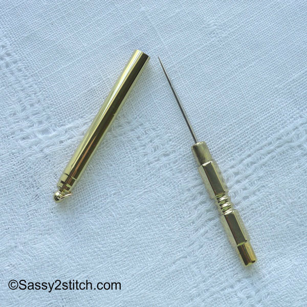 Brass Stiletto Laying Tool - Thread Placement