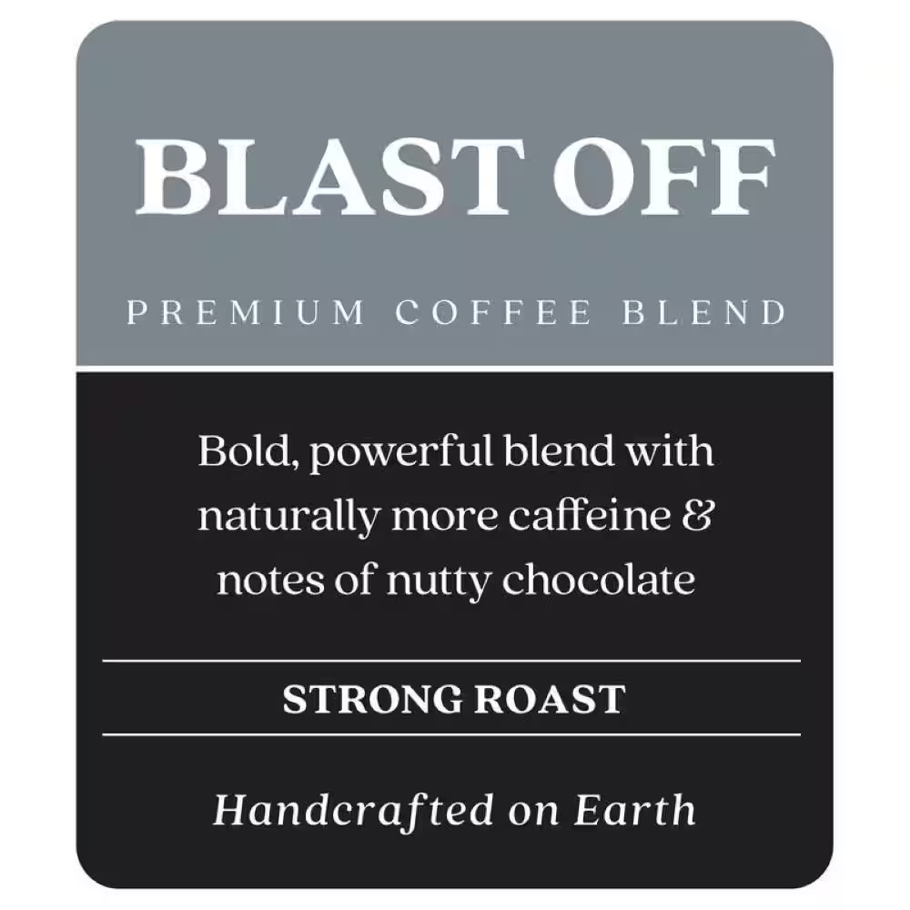 32 Oz. Blast off Blend, Strong Roast, Coffee Beans