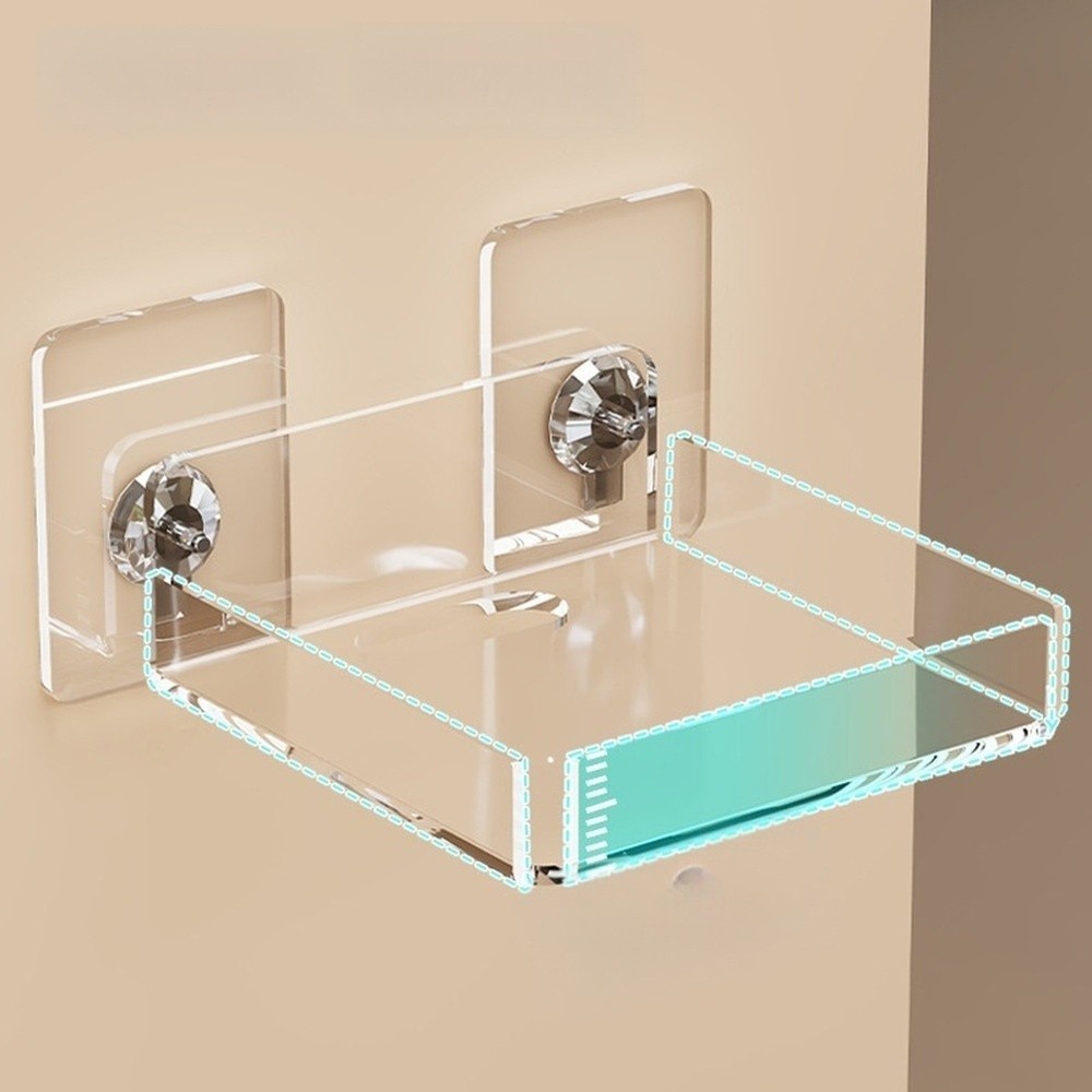 Thickened Acrylic Wall Mount Camera Shelf Bracket Heavy Duty Load Support