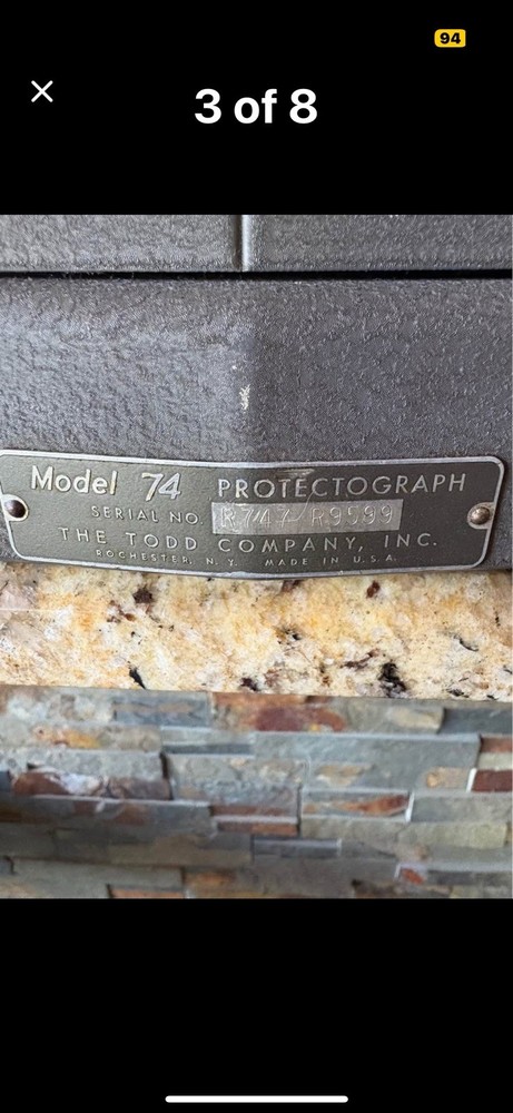 Vintage A.B.T. Check Protector Mechanical Adding Machine