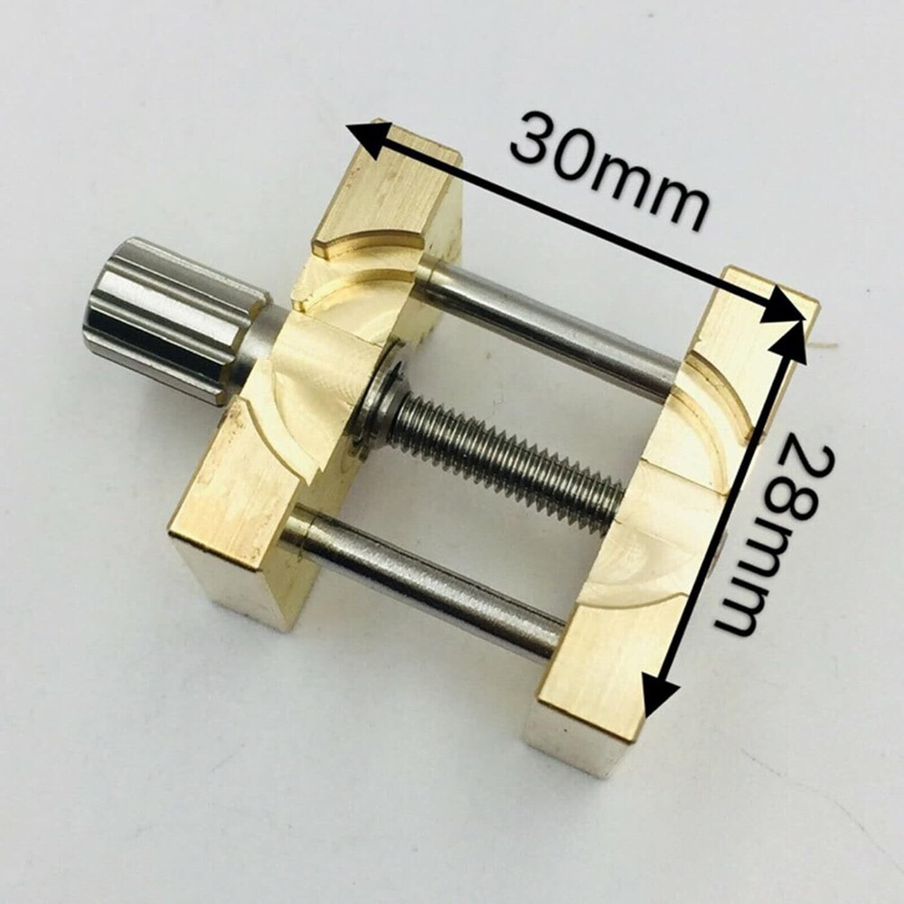 2Pcs Brass Watch Movement Holder Fixed Base Multi Function for Watchmaker Watch