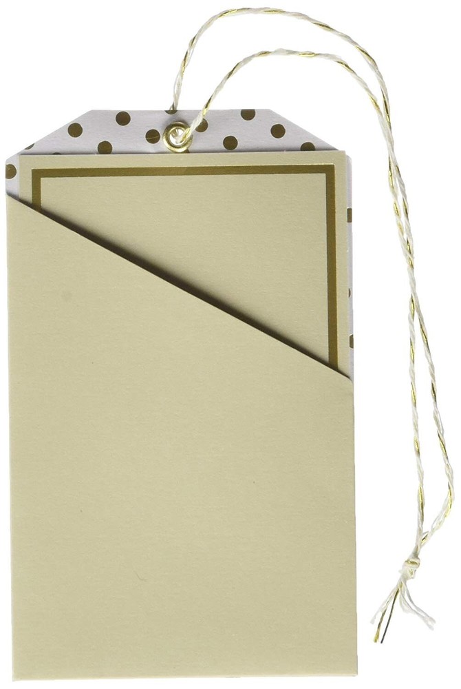 Martha Stewart Crafts POCKET TAGS with String - 24 pcs