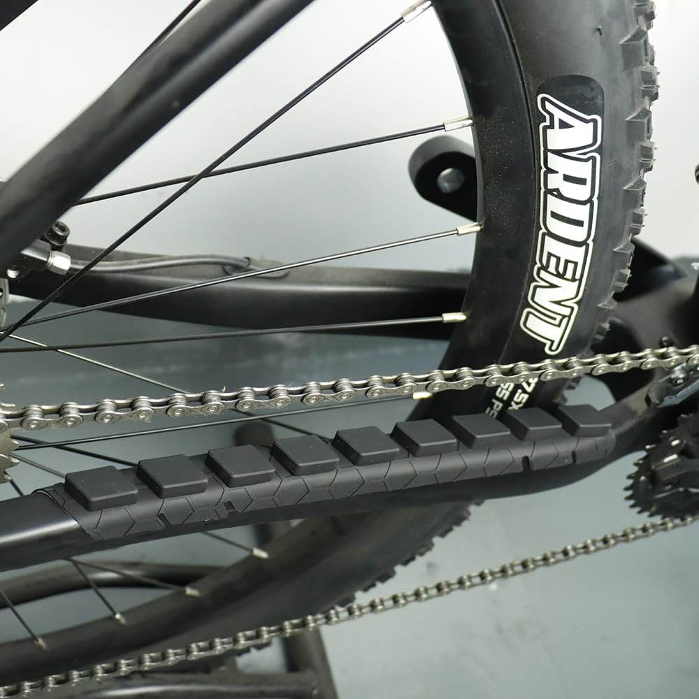 FOMTOR Bike Chain Cuard 2 Pcs Chainstay Protector Frame Flat, Black