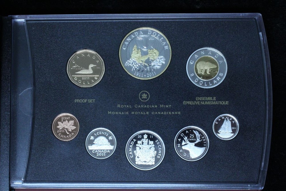 2011 Canada Double Dollar SILVER Proof Set (PARKS) - 1.72 oz. ASW