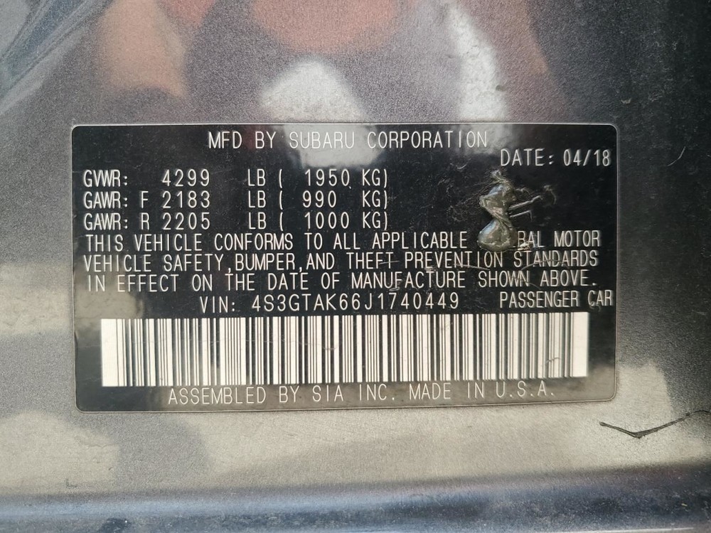 Engine ECM Electronic Control Module Pzev Emissions Fits 17-18 IMPREZA 732054