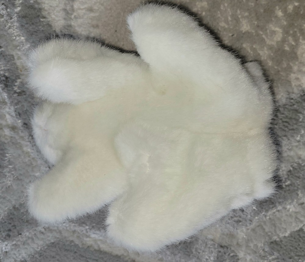 New Folkmanis White Bunny Rabbit Hand Puppet - Soft