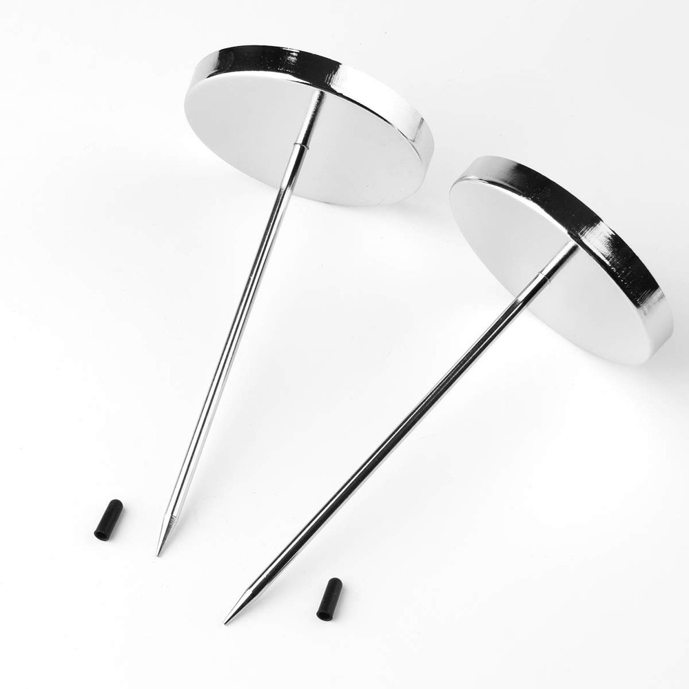 Receipt Spike Stick, 2pcs Restaurant Bill Holder, Silver