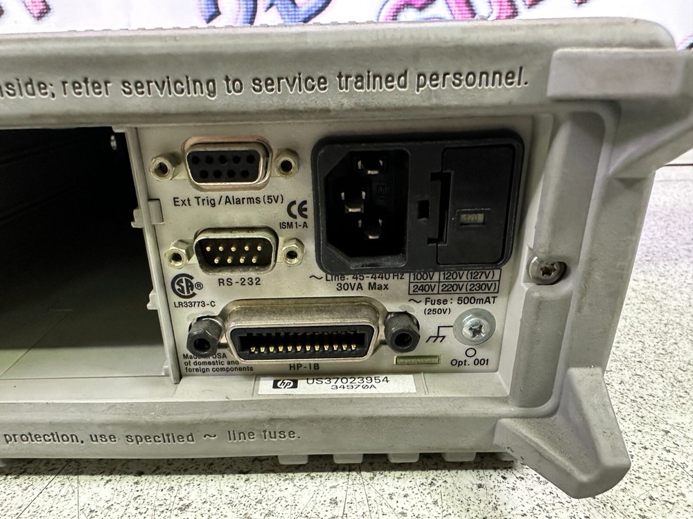 Hewlett Packard 34970A Data Acquisition/Switch Unit