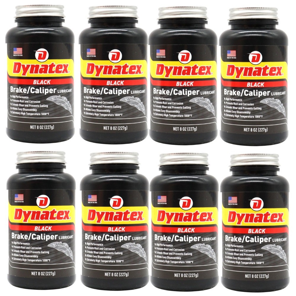 Dynatex Brake Caliper Lubricant 8 oz High-Temp Graphite (8-Pack)