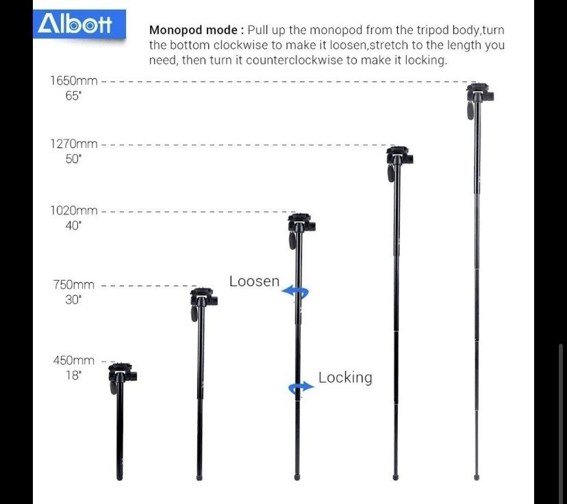 Albott Mid-Sized Tripod