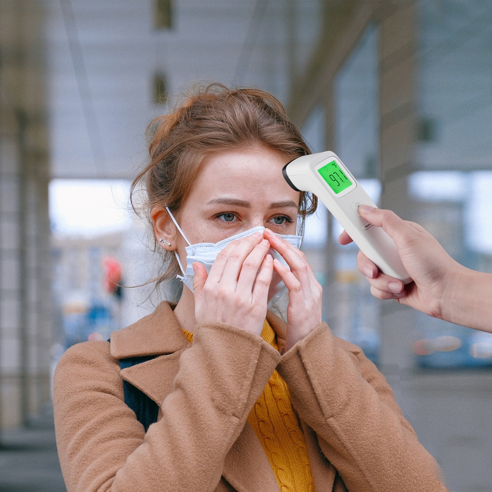 10 Pack No Contact Digital Infrared Thermometer Temperature Gun Memory Function