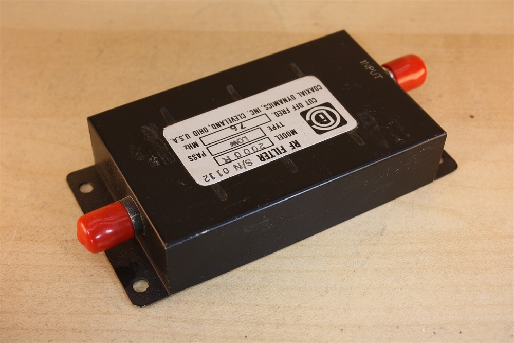 Coaxial Dynamics 2000R Low Pass RF Filter, 76 MHz
