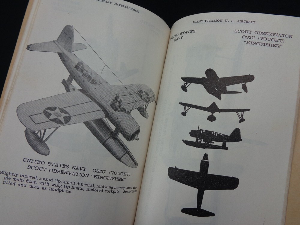 WW2 US WAR DEPT GUIDE "MILITARY INTELLIGENCE" (US Govt AIRCRAFT IDENTIFICATION)