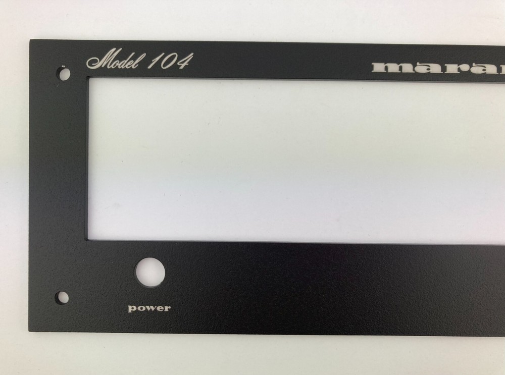 New! Marantz 104 Tuner Front Panel Faceplate (Face Plate) Black