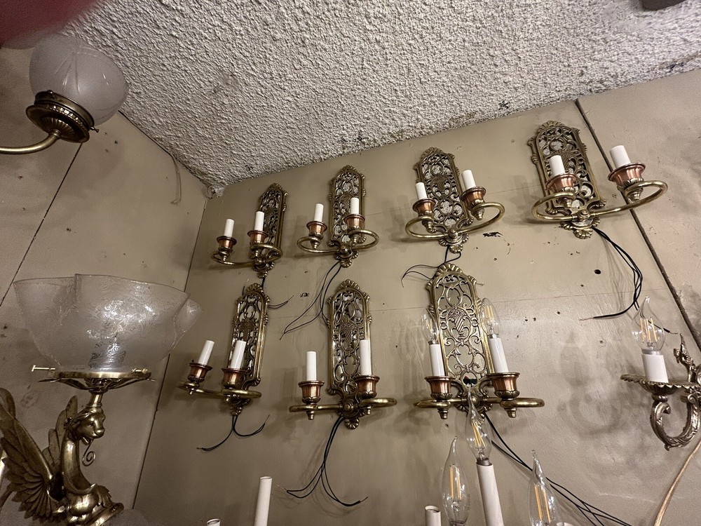 Set Of 6 Antique Sconces