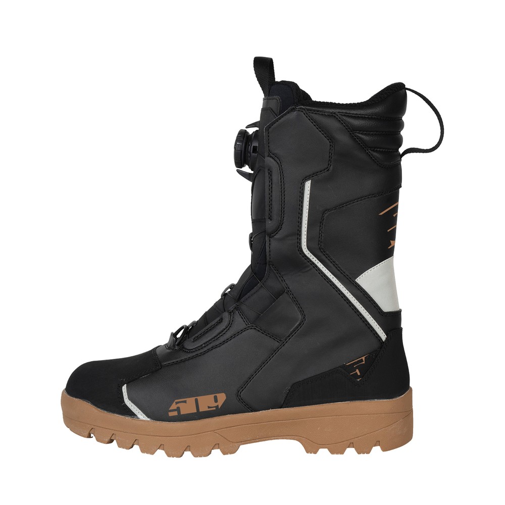 509 Snowmobile Saber Single Boa Boot - Black Gum