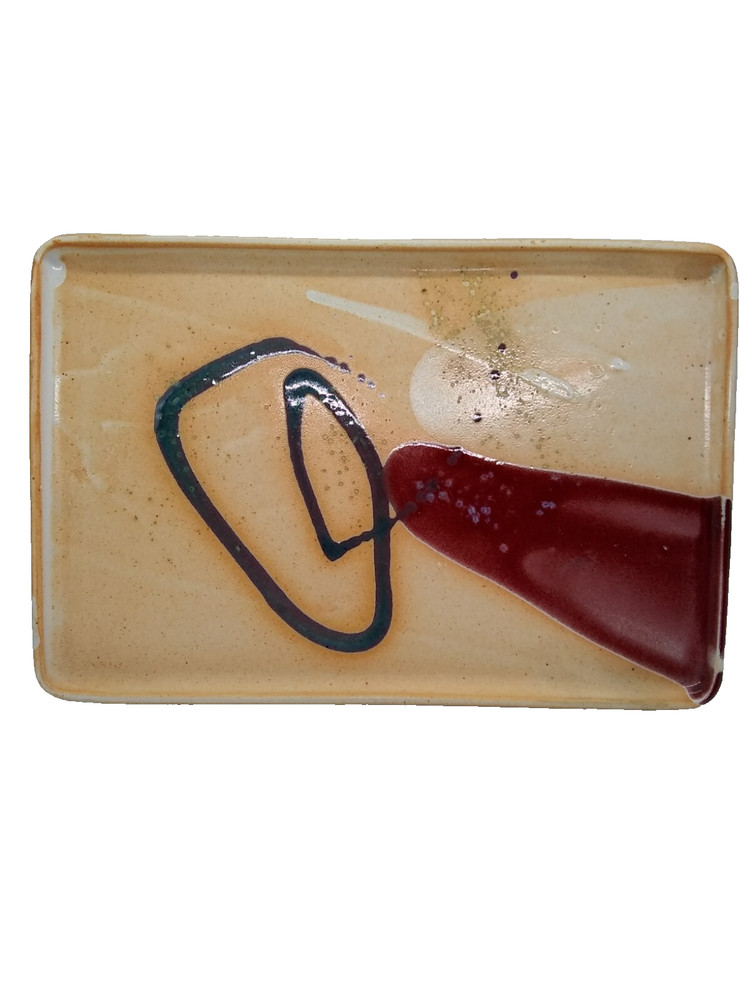 Dish WM Pulltight TN '03 Contemporary Modernist  Artwork Rectangular pottery