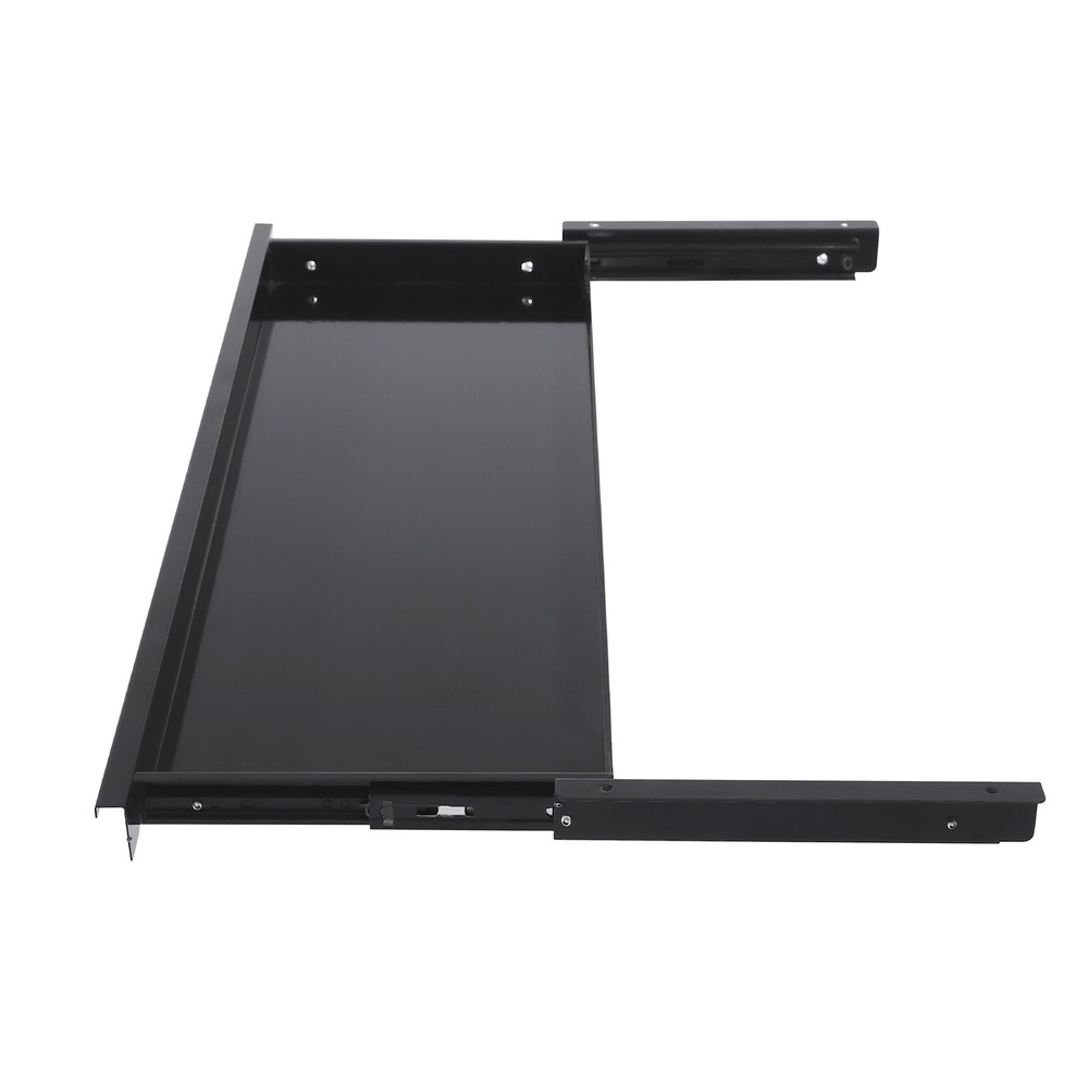 Sliding Under Table Drawer Pull Out Tray Under Desk Hidden Storage Accessories