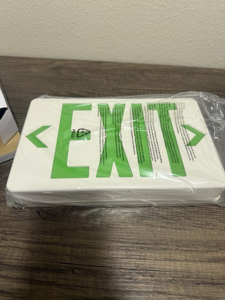 TCP Energy Efficient Compact Exit Sign Dual Voltage 120/277 Universal Mount UL