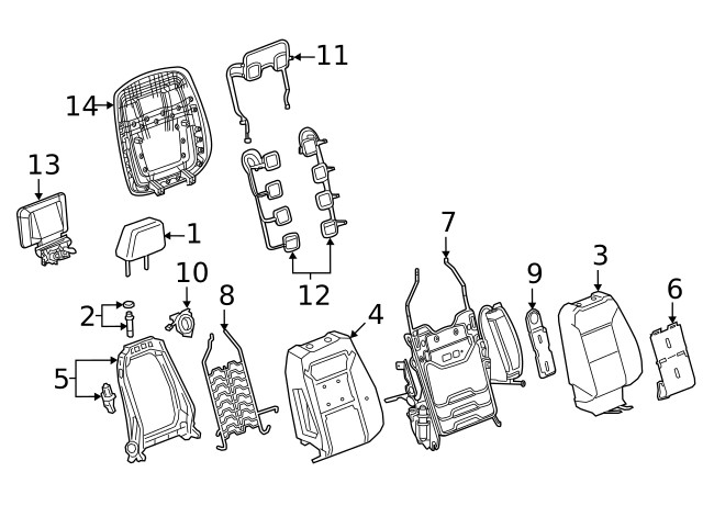 Genuine GM Headrest 85157413