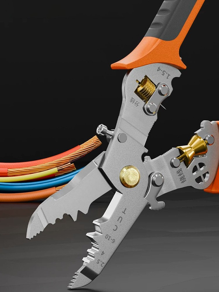 Ultimate 10in1 Wire Stripper: Precision Stainless Steel Multi-Tool for CuttingCW