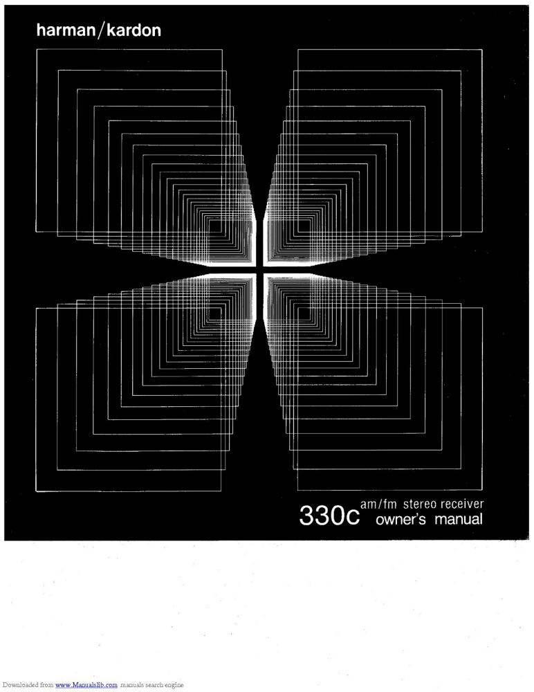 Harman Kardon 330C Receiver Owners Manual