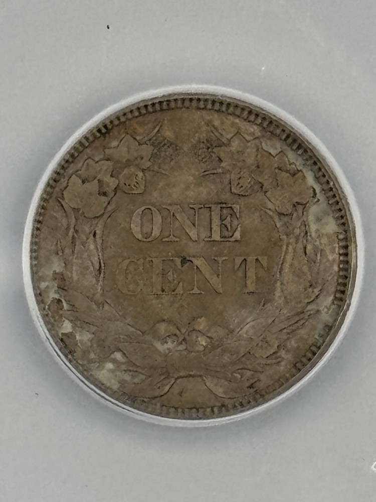 1857 Flying Eagle Cent AU-55 Details ANACS