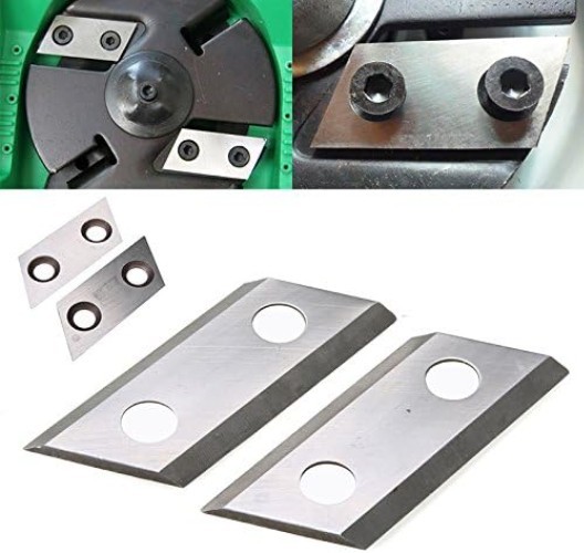 Durable 2-Hole Metal Chipper Blades Set for Eco Machines - Sharp & Efficient