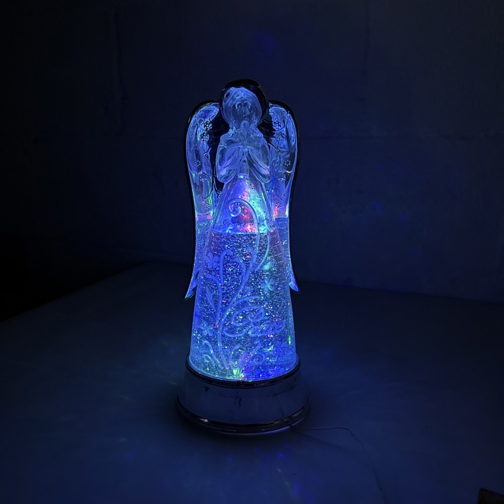 Angel Glitter Globe Lighted