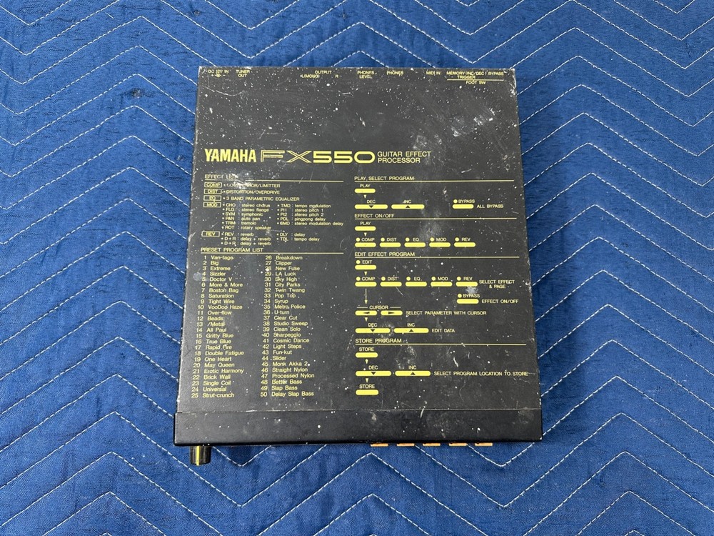 Yamaha FX550 Guitar Effect Processor - Works Great!