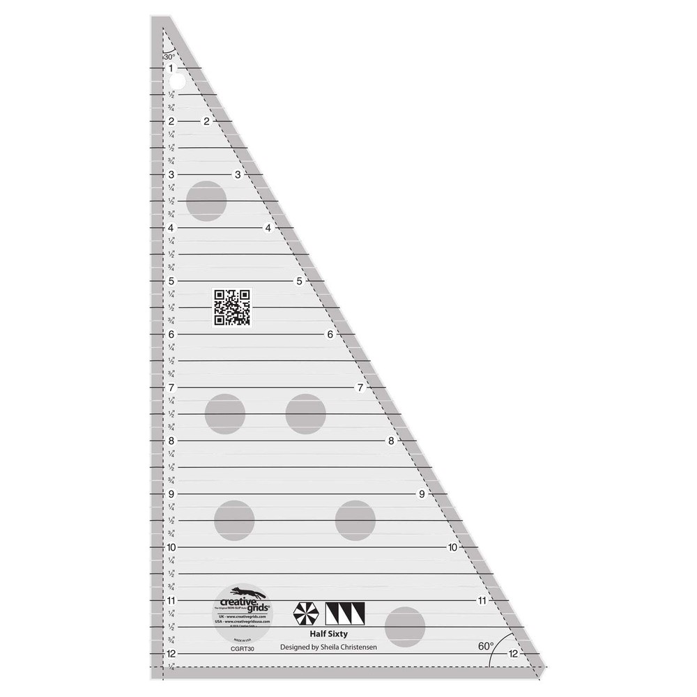 Creative Grids Half Sixty Triangle Ruler