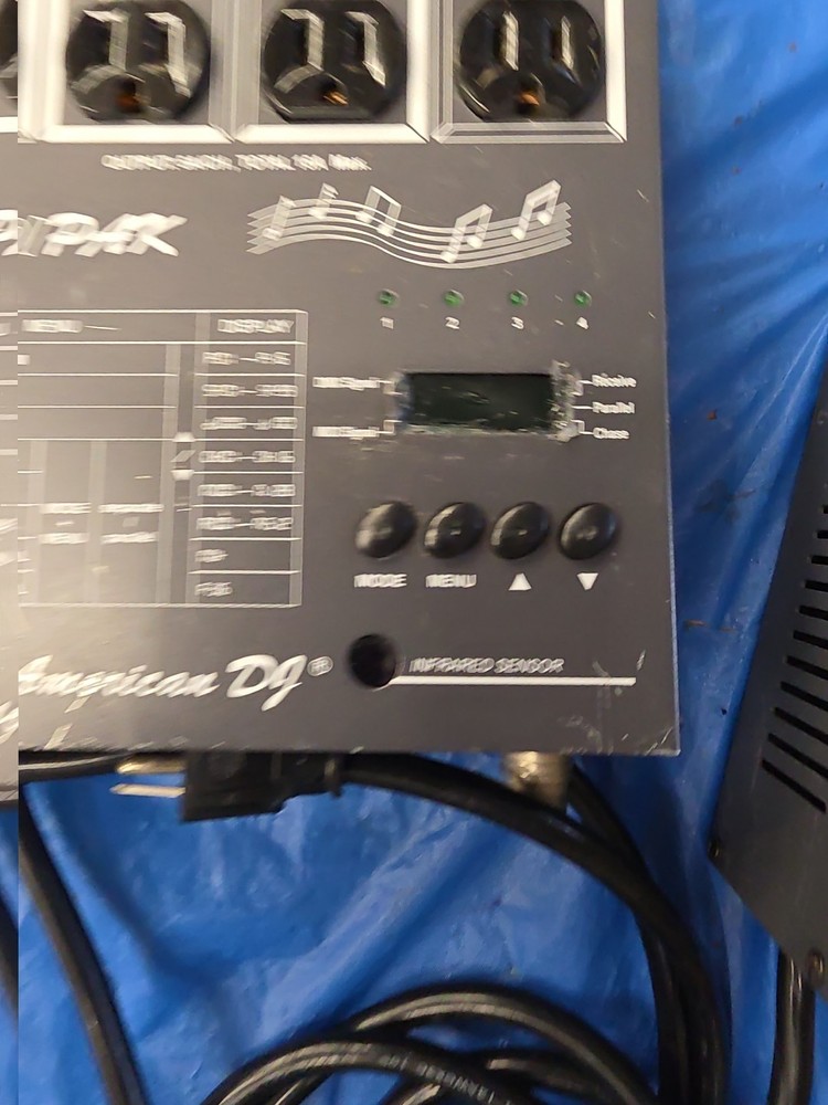 2 American dj Midipak 8 Stage light Switch Lot