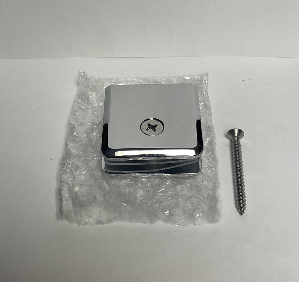 CRL Chrome Beveled Wall Mount U Clamp
