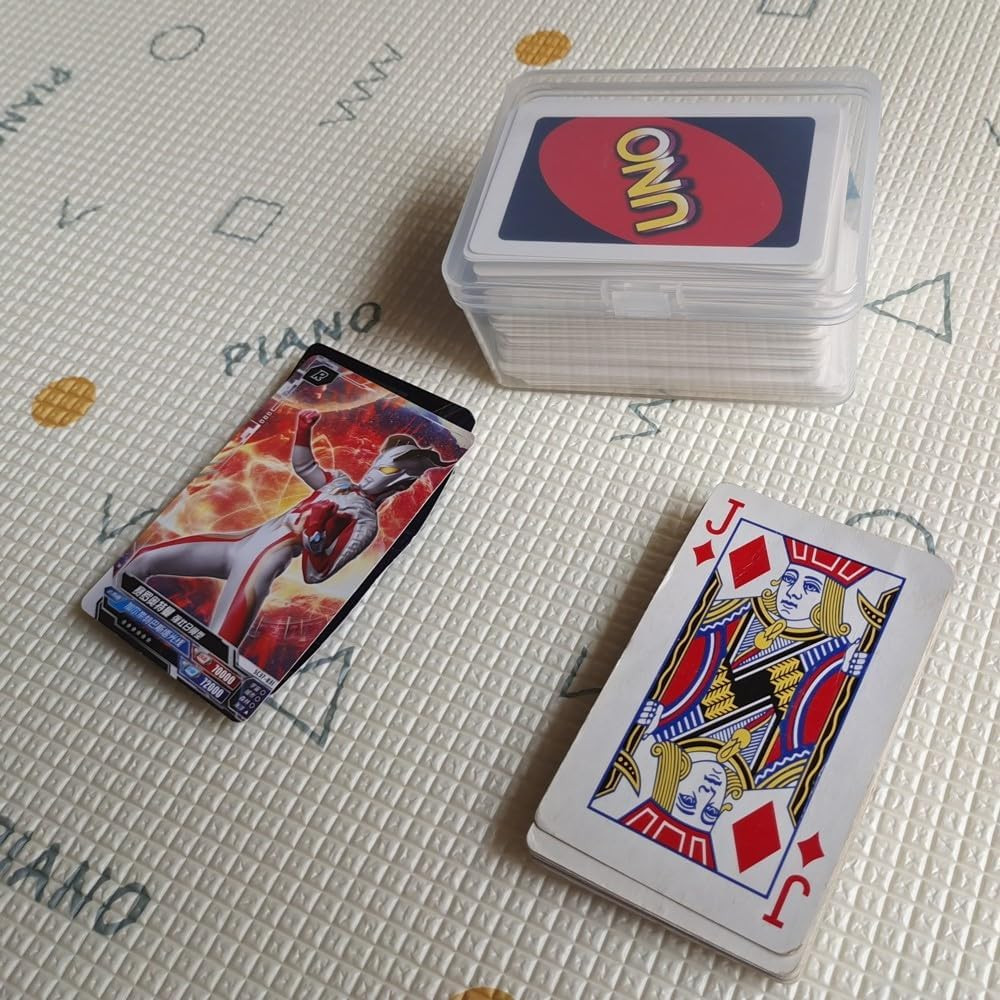 2PCS Plastic Game Card Storage Box, UNO Card Case, Playing Card Box, High Capaci