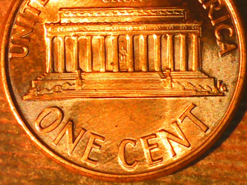 1990 Penny Die Crack Reverse