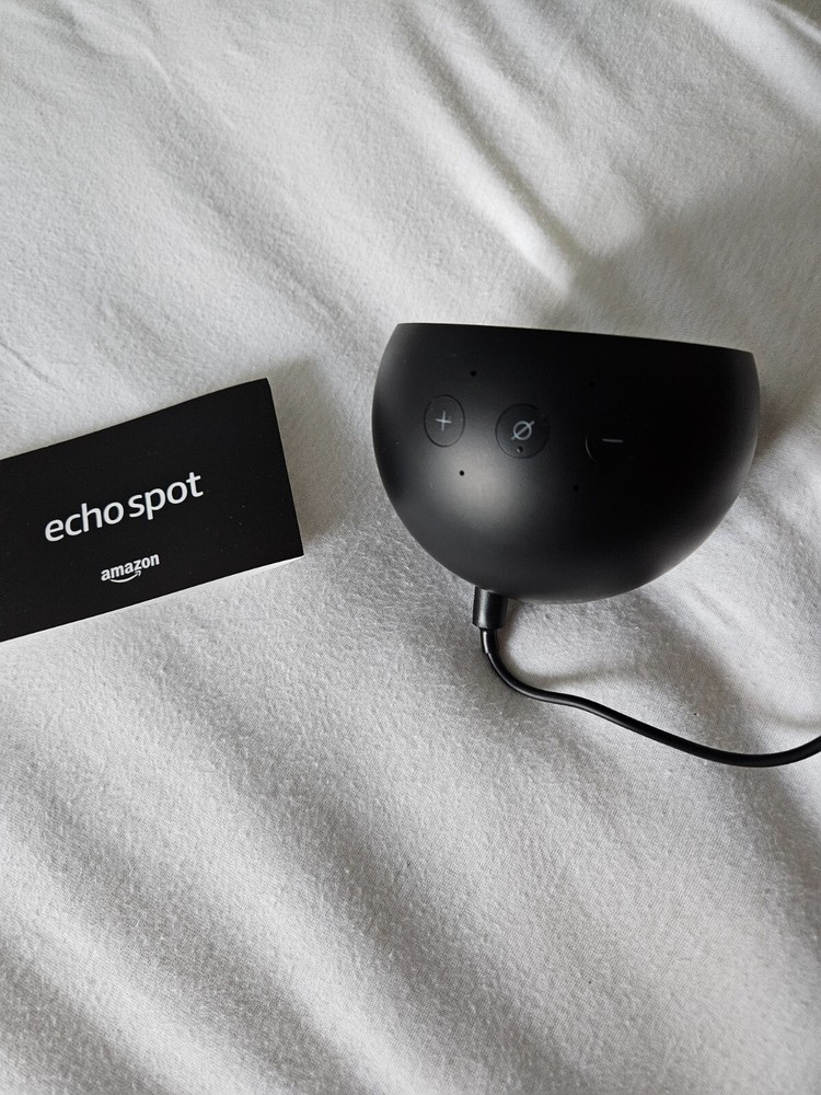 Echo Spot - Smart Alarm Clock with Alexa Black