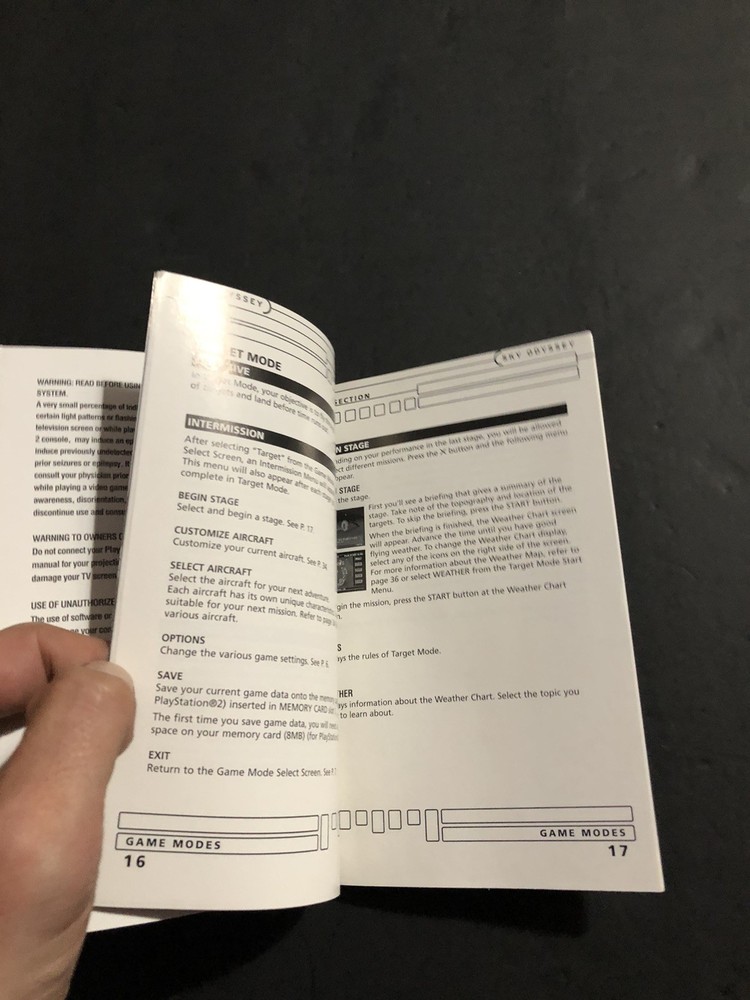 sky odyssey ps2 manual Only