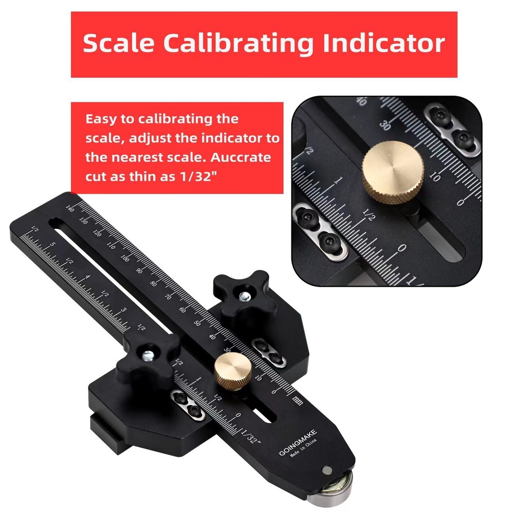 GOINGMAKE Thin Rip Jig Table Saw Jig Guide for Making Repetitive Narrow Thin ...