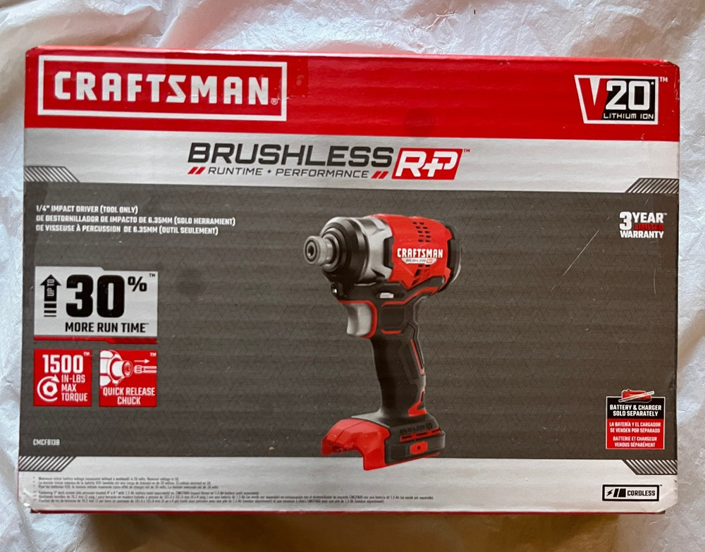 NEW Craftsman 20V MAX 20Volt 1/4" Impact Driver CMCF813B Bare Tool