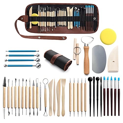 Clay Tools Pottery Tools Clay Sculpting Tools Polymer Clay Tools Kit 40PCS