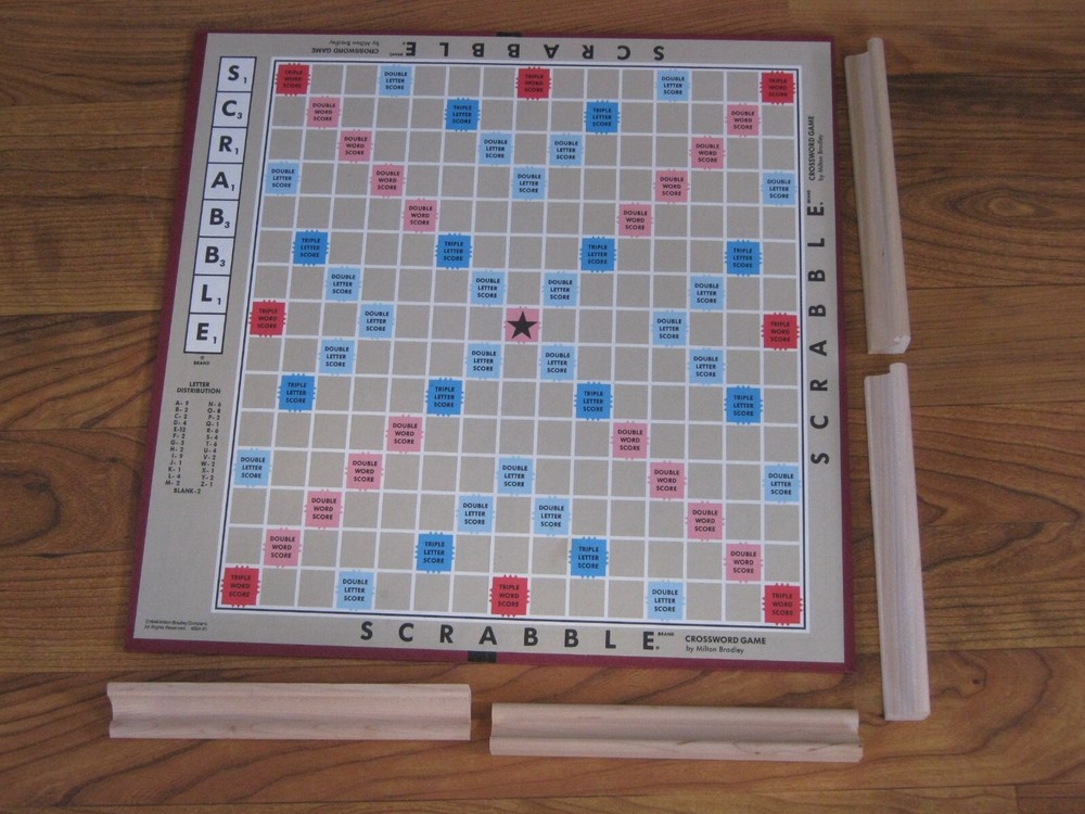 Vintage Scrabble Crossword Game 1989 Complete