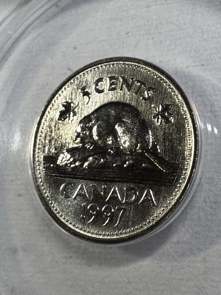 1997 Canada 5 Cents Graded MS 68 by ANACS