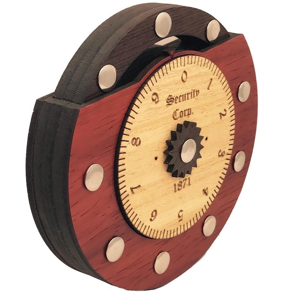 Lock 64 - Wooden Brain Teaser Puzzle