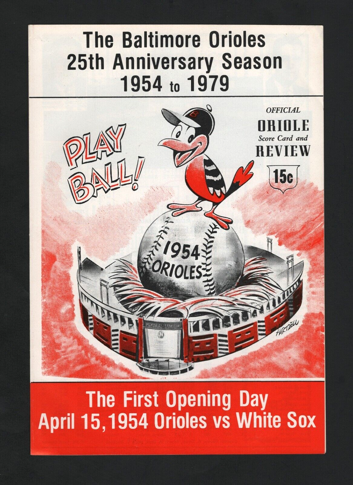 1979 Baltimore Orioles 25th Anniversary Commemorative Program #M1828
