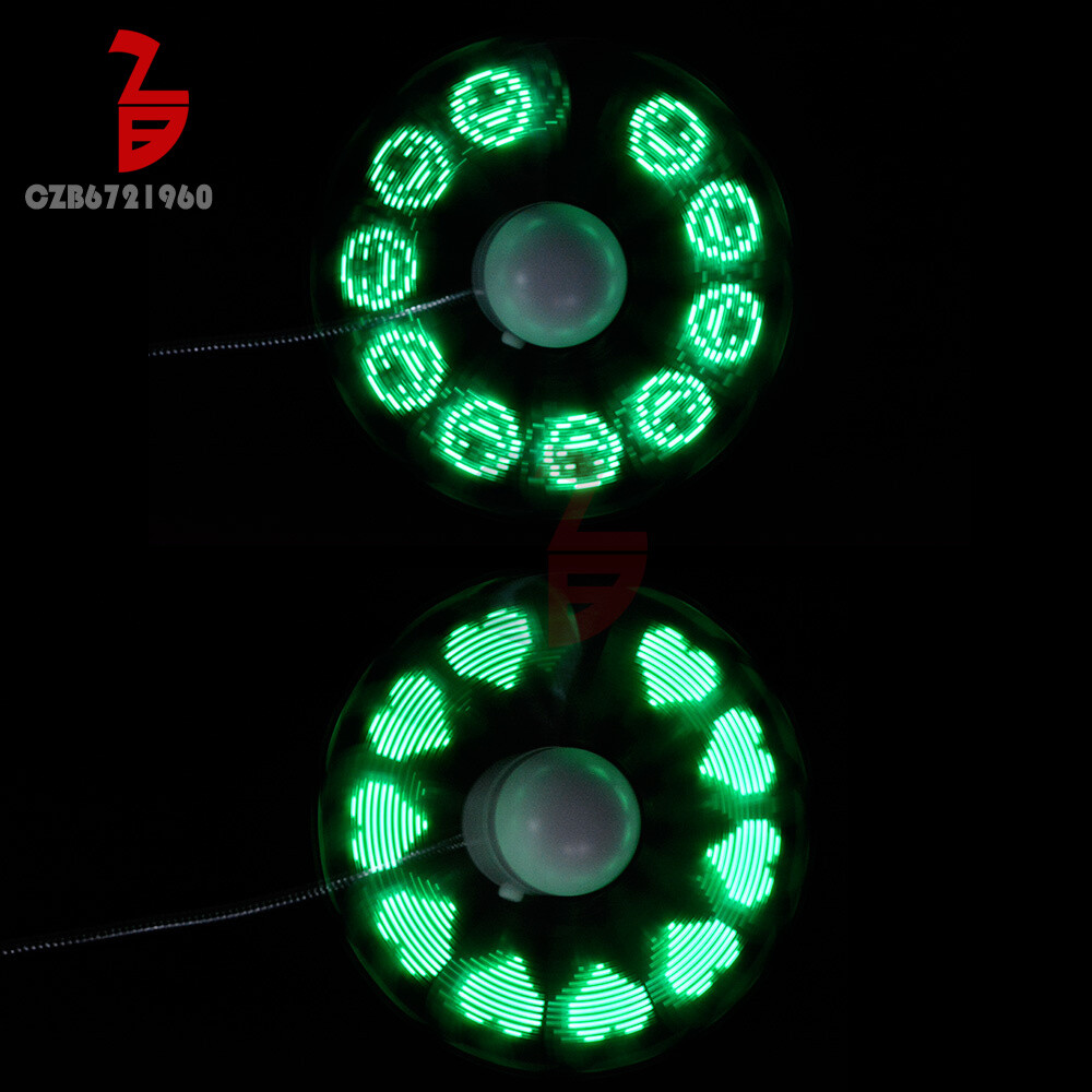 Mini USB LED Fan Powered Cooling Flashing Real Time Display Function