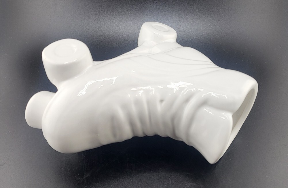 White Retro Rollerskate Planter Vase Ceramic Decor