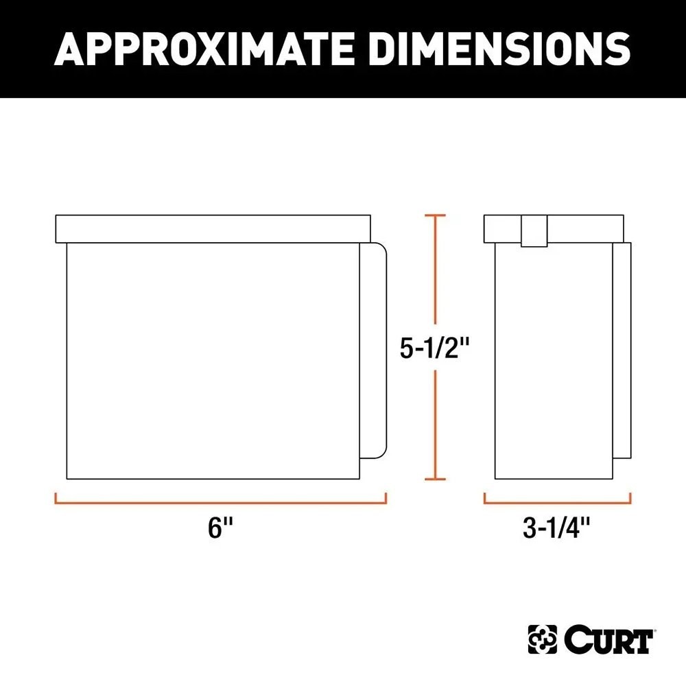 CURT 52022 Polyethylene Plastic Battery Case w Lockable Tab