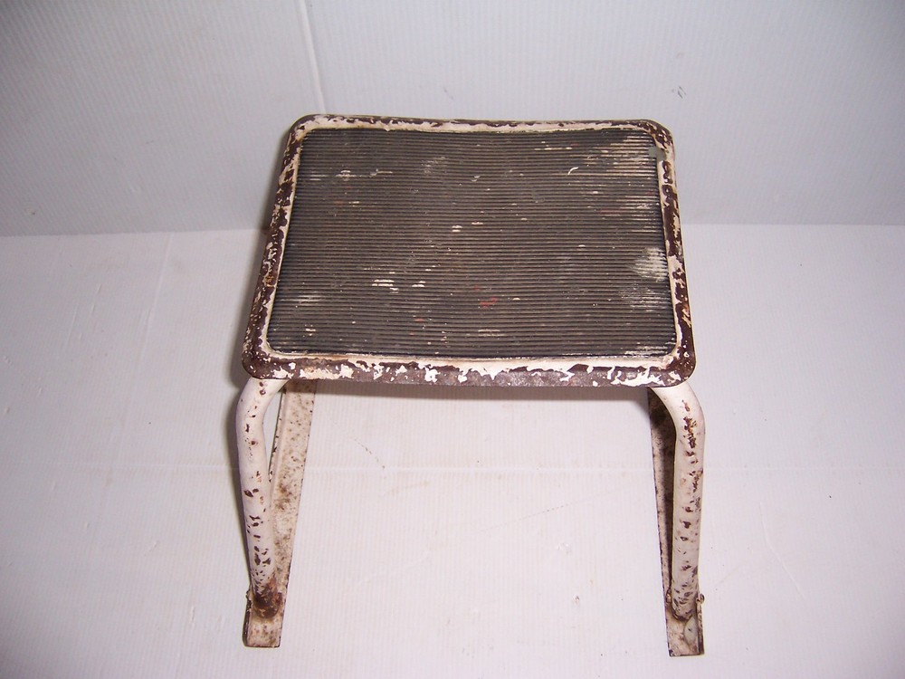 Vintage Metal Kitchen Utility Stool